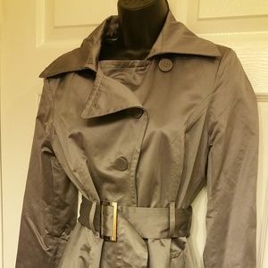 Bebe Silky Satin Trench Coat